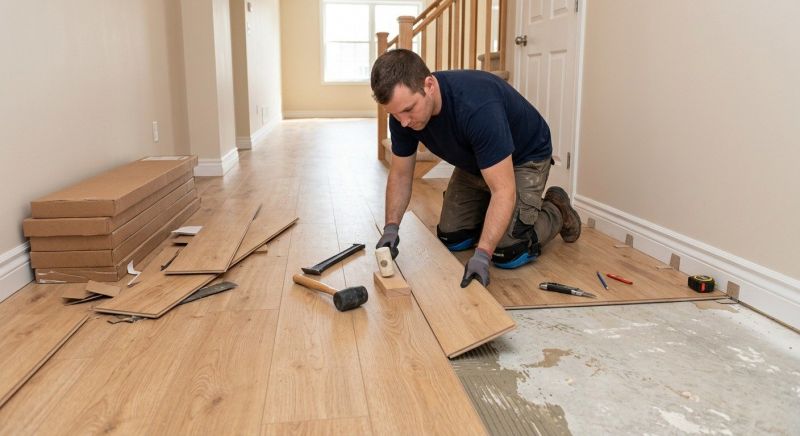 Laminate Floor Installation in Cayuga, IN