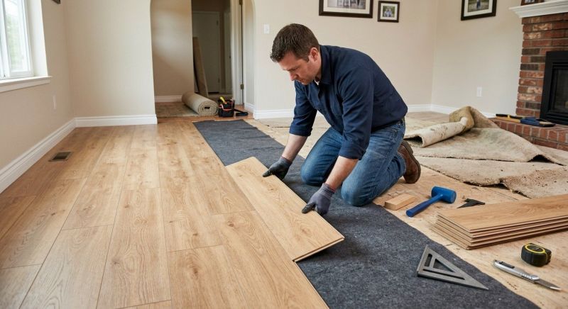 Laminate Floor Remodeling in Rockville, IN