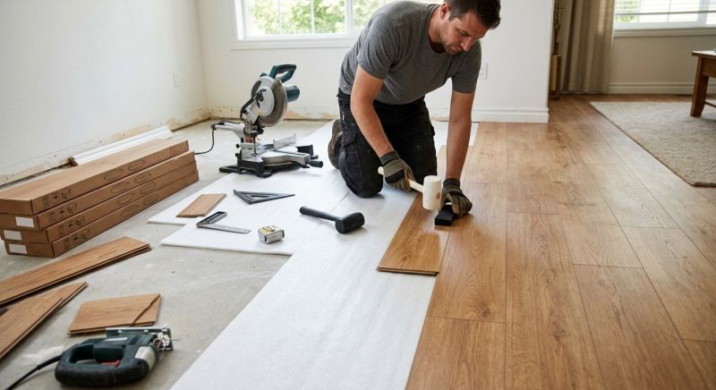 Laminate Floor Replacement in Mecca, IN