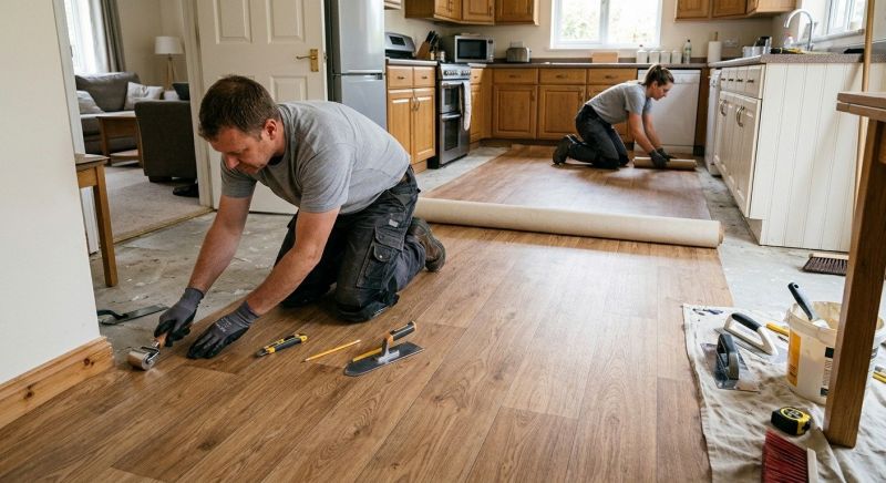 Linoleum Floor Installation in Rockville, IN