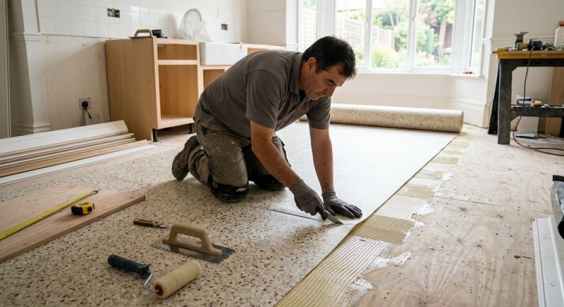 Linoleum Floor Installation in Rockville, IN