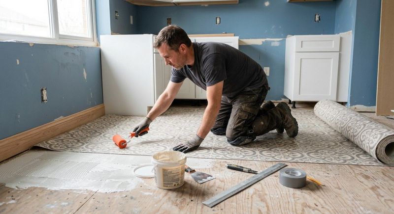 Sheet Flooring Installation in Mecca, IN