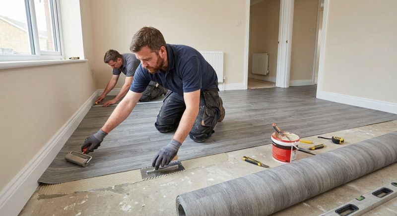 Sheet Flooring Installation in Mecca, IN