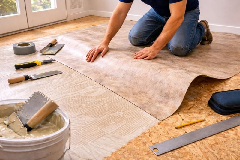 Sheet Vinyl Installation in Rockville, IN